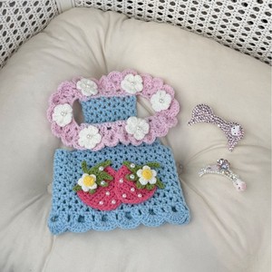 Zhongya पालतू सामान हैंडमेड क्रॉकेट कुत्ते बिल्ली स्वेटर कुत्ते के कपड़ों के लिए नरम लुभावनी बुना हुआ कपड़ा - Product Image 2