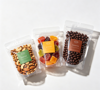 Bolsa de Plástico Transparente con Cierre Hermético, Personalizable con Logotipo, de Grado Alimenticio, para Dulces, Nueces y Frutos Secos
