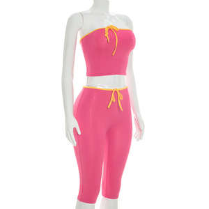 New Arrivals Popular 2026 Women Clothing Fashion <strong>Sexy</strong> 2 Piece Midi Shorts <strong>Set</strong> - Product Image 5