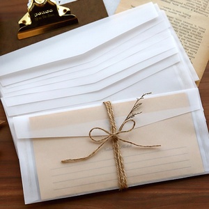 Bán buôn tùy chỉnh sang trọng mờ giấy phong bì vellum giấy phong bì cho lời mời Thẻ quà tặng bao bì - Product Image 3