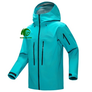 Veste imperméable à coque rigide 3 couches personnalisée en usine, membrane en nylon PTFE, fermetures éclair intégrales, capuche réglable pour la randonnée et le camping en extérieur - Product Image 3