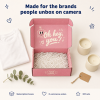 Kotak Pengiriman Bergelombang Warna Hijau Lime Oranye Custom Print Dengan Logo untuk Hadiah Anak, Souvenir Pesta, dan Kemasan Merek