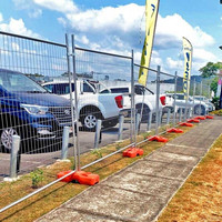 Sistema de Cercas Temporales con Paneles, Patas y Abrazaderas, Kit de Seguridad para Obras con Estándar Australiano para Venta al por Mayor