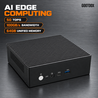 Komputer AI Edge Computing untuk Analisis Video, Prosesor Visi, dan Pemasangan di Dinding
