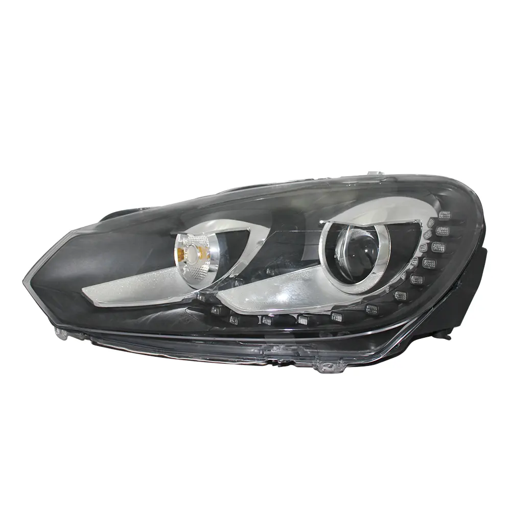 KSEEK Auto Parts Car Front Head lamp With 15 LED For VW Golf MK6 R20