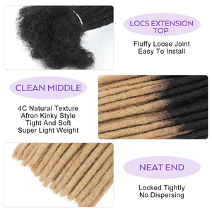 All'ingrosso indiano Afro crespo riccio 100% vergine extension capelli umani 0.4cm 0.6cm <span class=keywords><strong>Loc</strong></span> fatto a mano all'uncinetto Dreadlock doppia trama - Product Image 2