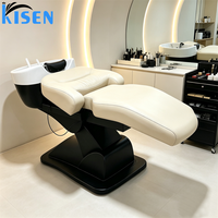 Chaise de lavage de cheveux de qualité supérieure pour spa capillaire, mobilier de luxe pour salon de beauté, lit de massage thaïlandais avec bol pour barbier
