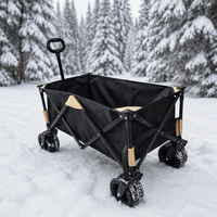 Chariot pliant robuste en acier, capacité 150 kg, chariot utilitaire d'extérieur, pliable, pour le shopping, le jardin, le camping, vente en gros