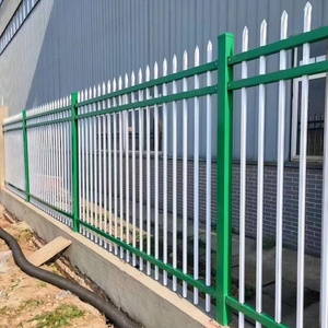 Màu xanh lá cây/Đen bột bọc thép hàng rào tấm Úc phong cách chu vi an ninh <span class=keywords><strong>palisade</strong></span> hàng rào cho sân đường sắt hàng rào - Product Image 3