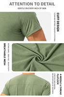Maillot de football à manches courtes à séchage rapide, 85 % polyester, 15 % élasthanne, avec rembourrage de sécurité, compression, pour homme, gym