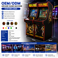 Borne d'arcade sur le thème de Mortal Kombat, 2 joueurs, armoire verticale, fonctionne à pièces, jeux de combat 3D, console de jeu d'arcade rétro