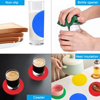 Ouvre-pot en caoutchouc et Silicone personnalisé, multifonctions, antidérapant, ouvre-pot avec poignée