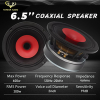 Haut-parleur audio de voiture haut de gamme 600W Max 300W RMS 4 Ohms avec klaxon de compression en néodyme intégré de 1 "VC
