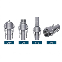 Raccord rapide à gorge excentrique en acier inoxydable forgé, norme ISO, à faible pression, avec capuchon anti-poussière, pour applications industrielles eau et gaz