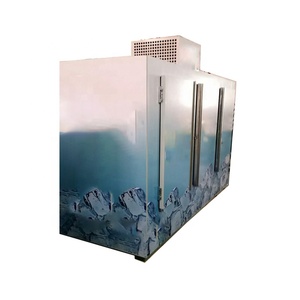 Congélateur à glaçons vertical <span class=keywords><strong>3</strong></span> portes pour extérieur commercial Refroidisseur à glaçons pour terrasse en acier inoxydable Réservoir de stockage de glaçons - Product Image 4