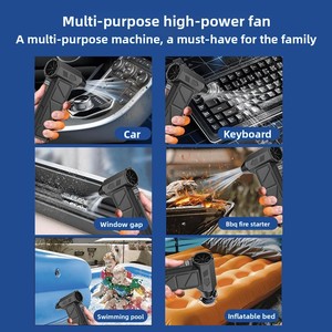 Ventilador Turbo Portátil, Mini Ventilador de Mano Potente, Recargable por USB, de Alta Velocidad, Sin Escobillas, con Batería de 4000 mAh - Product Image 3