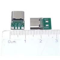 Connecteurs USB Type C Femelle, Jack Double, Résistances 5.1K, 16 Broches, Haute Performance, Haute Qualité, Bornes Électriques, Soudage, DIY, Données