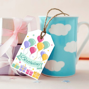 Wholesale Custom Design Paper Greeting Cards Happy Birthday Party Hanging Tags Thank You Card for Festive Gifting Graduation