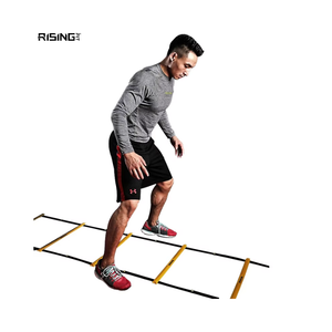 Rising Fitness <span class=keywords><strong>Escalera</strong></span> de agilidad de <span class=keywords><strong>gimnasio</strong></span> personalizada y conos de entrenamiento Equipo de entrenamiento Premium para entusiastas del fitness - Product Image 1