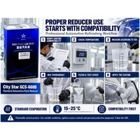 Diluant standard à base d'acrylique City Star GCS-668B pour peinture automobile, pour vernis transparent et revêtements métalliques de transport