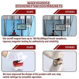 180 LB ON/Off Ímãs, Suporte de soldagem magnética, Ímã multiúso para elevação e manuseio, Posicionamento de solda - Product Image 5