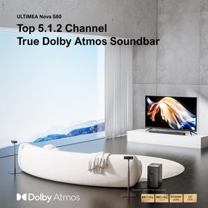 Système Surround <span class=keywords><strong>NOVA</strong></span> S80 5.1.2 True Dolby Atmos, Puissance de Pointe 520W, Système Home Cinéma, 4K HDR Pass Surround - Product Image 2