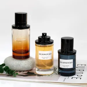 Groothandel Op Maat Gemaakte Crimp Lege Cilindrische 100Ml Glazen Parfumfles Met Magnetische Dop