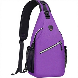 Men Women Fashion Polyester Shoulder <b>Backpack</b> Sling Crossbody Bag Chest Pack Single <b>Strap</b> Bag Cycling Hiking Outdoor Travel Gym - Product Image 2