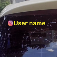 Facebook Instagram logosu, Adınız, Twitter, YouTube, Snapchat, Twitch için Özel Futbol WEB SİTİ, Pencere Çıkartması, Araba Transfer Çıkartması