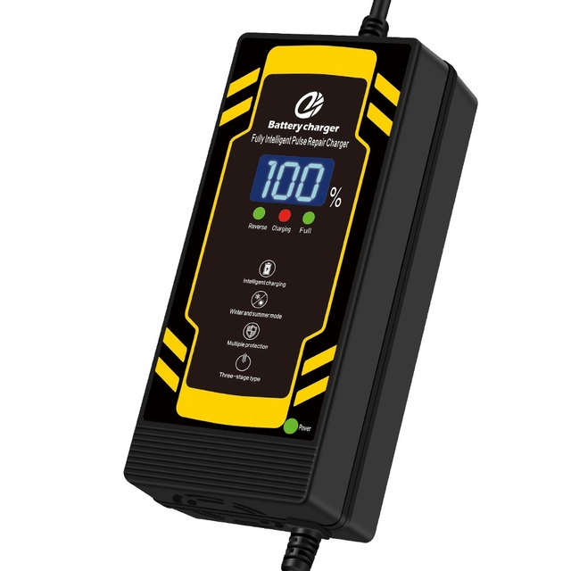 Yiling YL-8 24V Lead-Acid Battery Digital Display LED Illuminated Charger 110-240V Input 500W for Electric Bicycles Wheelchairs