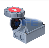 Prise murale industrielle HFE IP67 380V 63A HFN-1352 IEC60309 CE