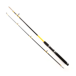 Factory Wholesale 2 Sections High Quality And Cheap Solid Fiberglass Spinning Fishing Rod