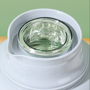 Flacons à <span class=keywords><strong>vide</strong></span> portables de grande capacité 1L et thermos réservoir intérieur en verre en plastique bouilloire à eau chaude bouteille théières avec poignée - Product Image 3