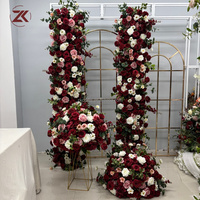 ZKAI Op maat gemaakt ontwerp rode wijn Bourgogne roos bloemenbal bloemstuk bloemen centerpiece voor bruiloft evenement feest