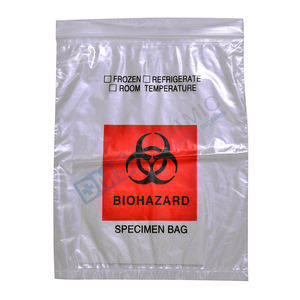 लैब biohazard नमूना बैग नमूना के लिए जेब के साथ नारंगी लोगो releasable ziplck निविड़ अंधकार टिकाऊ परिवहन - Product Image 6