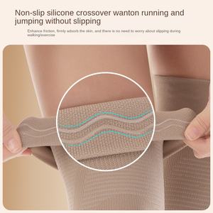 Genouillères pour adultes toutes saisons, fines, chaudes, anti-froid, antidérapantes, avec protection complète, en nylon - Product Image 2