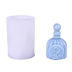 Đầu Riser phong cách mới người phụ nữ đầu nước hoa chai Silicone khuôn đồ trang trí Ins hương liệu nến bánh trang trí khuôn nhỏ giọt keo - Product Image 5