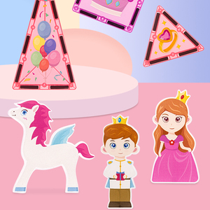 Nuevo Estilo, Coloridos, Bloques de Construcción 3D DIY, 58 Piezas, Juguetes de Castillo de <span class=keywords><strong>Princesa</strong></span>, Bloques de Construcción para Niños - Product Image 4