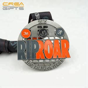 निर्माता कस्टम 3D धातु पुरस्कार स्वर्ण चांदी कस्टम फुटबॉल पदक के साथ रिबन - Product Image 4