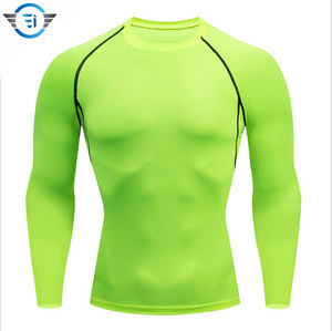 Camisas de compresión de secado rápido de manga larga para hombre con estampado de sublimación No Gi Protection Shirt - Product Image 4