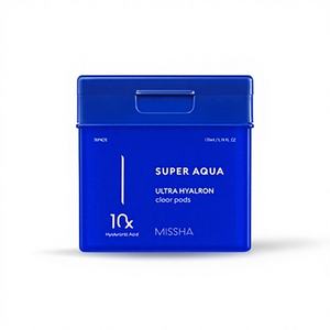 Pour les tampons de coton Super Aqua Ultra Hyalon 170ml/70 feuilles transparents Corée - Product Image 1