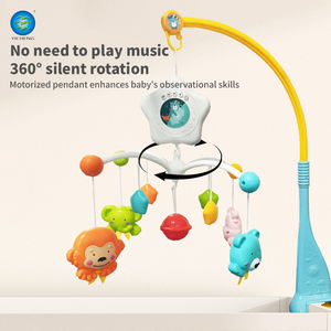 Nouveau-né 2 en 1 bébé ABS jouet lit cloches projecteur musique <span class=keywords><strong>rotatif</strong></span> chevet <span class=keywords><strong>hochet</strong></span> avec musique lumière éducatif suspendu mignon - Product Image 5