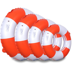 Swimming <b>Ring</b> Thickened Enlarged Adult Unisex Round Stripe Pattern Environmentally Friendly Pvc 45mm YQ-015 - Product Image 1
