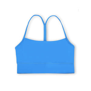 (En stock) Débardeur respirant à maintien élevé en forme <span class=keywords><strong>de</strong></span> Y pour femmes, coussinets <span class=keywords><strong>de</strong></span> poitrine, bretelles croisées, <span class=keywords><strong>sous</strong></span>-vêtements fins sexy, haut <span class=keywords><strong>de</strong></span> yoga fitness - Product Image 3