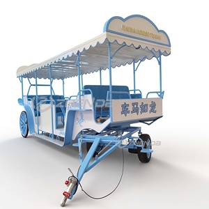 <b>Double</b>-row Luxury Modern All-metal Welded Sightseeing Carriage Wedding Party Event Customized Color ZHENDA Brand - Product Image 3