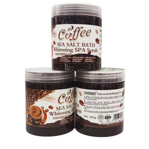 Venta al por mayor de productos de belleza naturales orgánicos blanqueamiento exfoliante corporal sal café exfoliante bálsamo Exfoliante para uso doméstico todo tipo de piel - Product Image 1