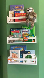Living Room Furniture <strong>Shelves</strong> <strong>on</strong> Wooden Walls <strong>Book</strong> <strong>Shelf</strong> Wooden Wood <strong>Shelf</strong> Furniture - Product Image 2