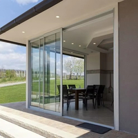 Ventanas y Puertas Corredizas Modernas de Aluminio para Balcón y Oficina con Doble Vidrio para Uso en Cocina