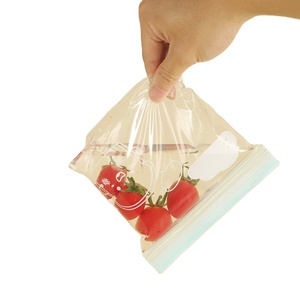 Ready for ship Food grade resealable slider bag freezer ziplock fresh food packaging bag food packing plastic bags