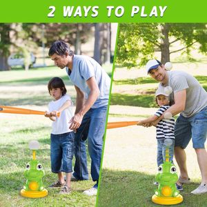 Juegos de bolas de dinosaurio para niños, juguetes deportivos para interiores y exteriores, juego de camisetas de béisbol, lanzador de bolas automático, juego de bolas Ideal, regalo para niños - Product Image 2